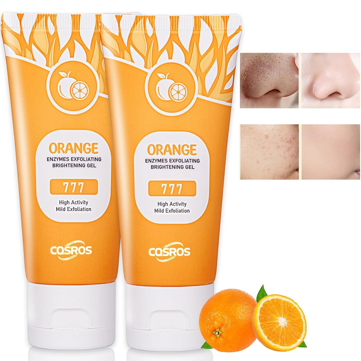 Orange Brightening Gel – Dull Skin & Dark Spots for Face and Body