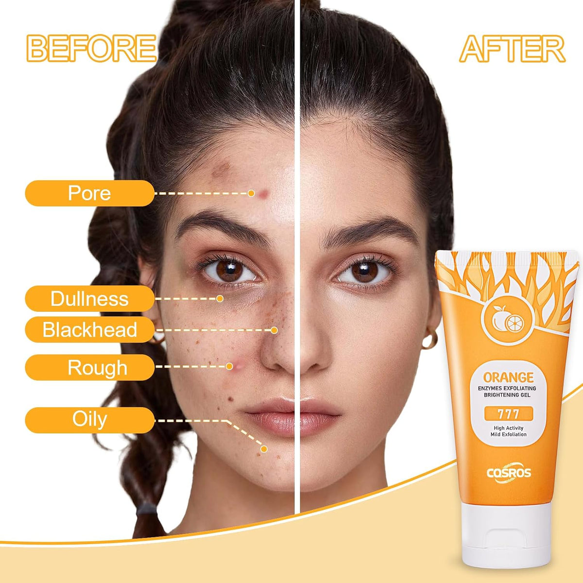 Orange Brightening Gel – Dull Skin & Dark Spots for Face and Body